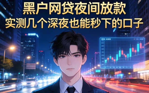 黑户网贷夜间放款：实测几个深夜也能秒下的口子