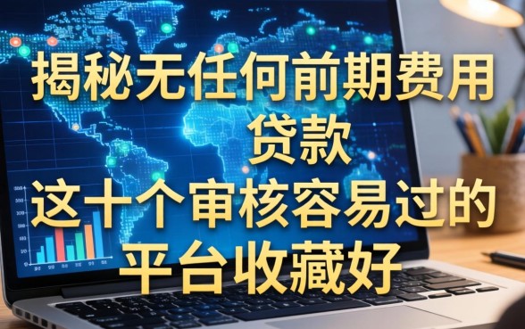 揭秘无任何前期费用的贷款：这十个审核容易过的平台收藏好