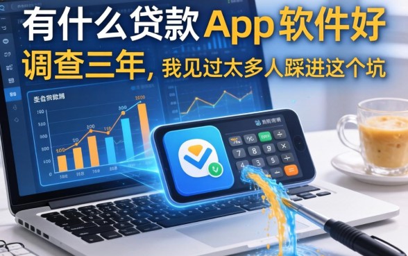 有什么贷款的app软件好？调查三年，我见过太多人踩进这个坑