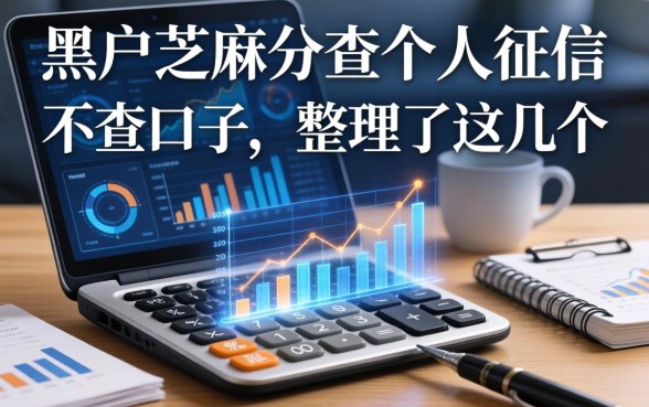 黑户芝麻分查个人征信不查的口子，整理了这几个