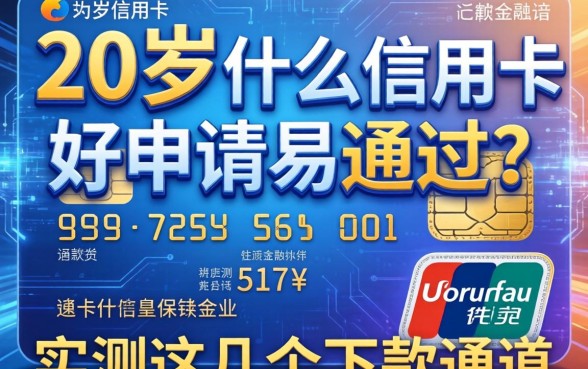 20岁什么信用卡好申请易通过？实测这几个下款通道