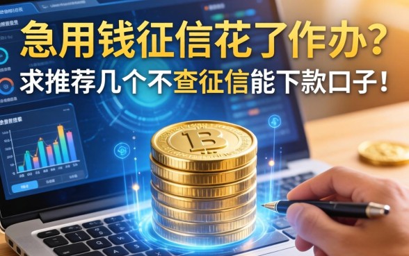 急用钱征信花了咋办？求推荐几个不查征信能下款的口子！