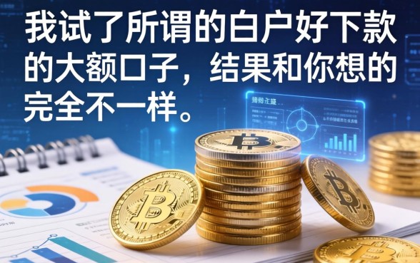 我试了所谓的白户好下款的大额口子，结果和你想的完全不一样