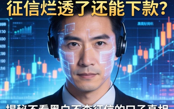 征信烂透了还能下款？揭秘不看黑白不查征信的口子真相