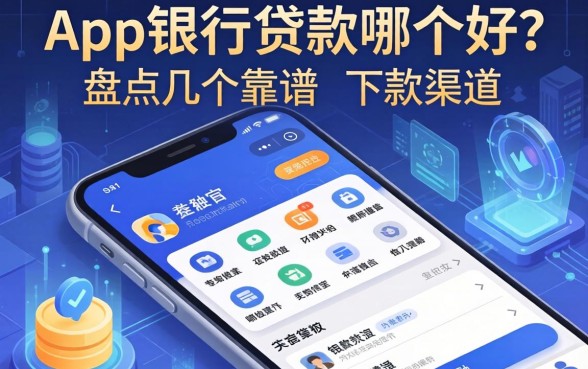 手机app银行贷款哪个好？盘点几个靠谱的下款渠道