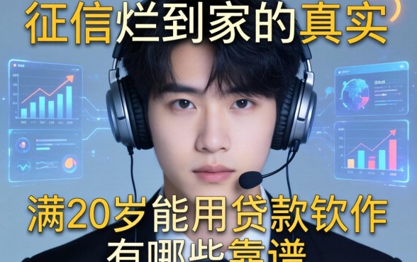 征信烂到家的真实经历：满20岁能用的贷款软件有哪些靠谱