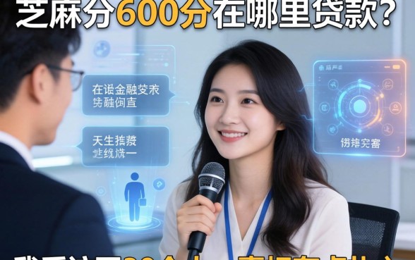 芝麻分600分在哪里贷款？我采访了30个人，真相有点扎心