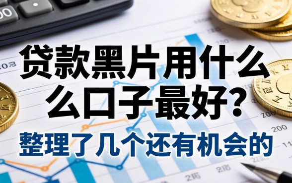 贷款黑户用什么口子最好？整理了几个还有机会的