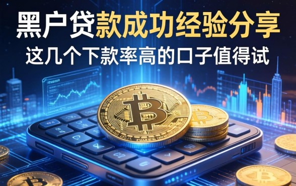 黑户贷款成功经验分享，这几个下款率高的口子值得试