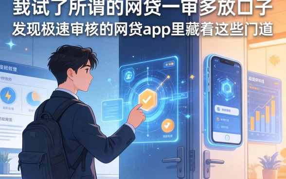 我试了所谓的网贷一审多放的口子，发现极速审核的网贷app里藏着这些门道