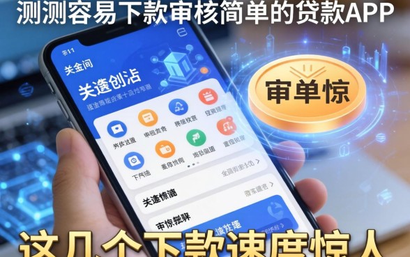 实测容易下款审核简单的贷款app，这几个下款速度惊人