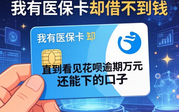 我有医保卡却借不到钱，直到看见花呗逾期万元还能下的口子