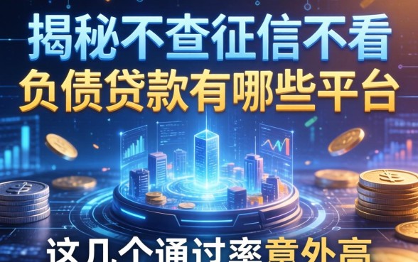 揭秘不查征信不看负债的贷款有哪些平台，这几个通过率意外高