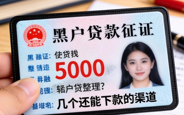 黑户身份证贷款5000：整理了几个还能下款的渠道