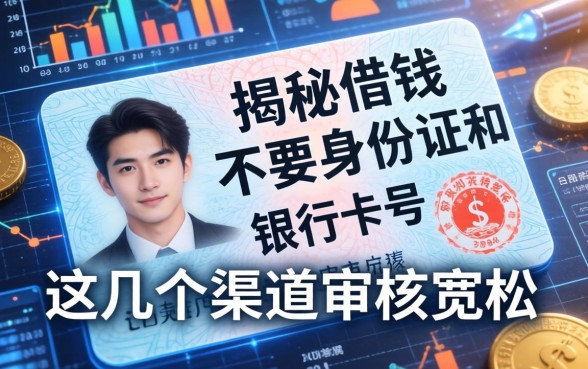 揭秘借钱不要身份证和银行卡号，这几个渠道审核宽松