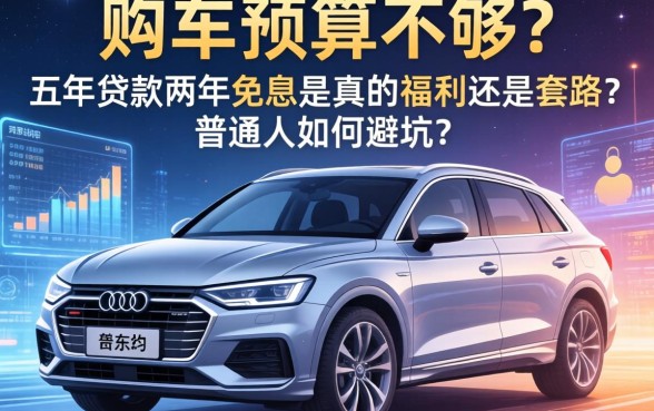 购车预算不够？五年贷款两年免息是真的福利还是套路？普通人如何避坑？