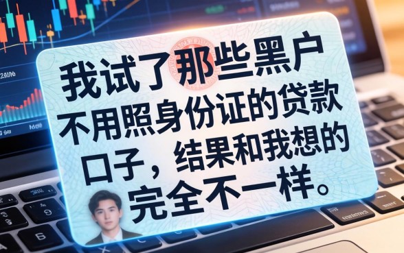 我试了那些黑户不用照身份证的贷款口子，结果和我想的完全不一样