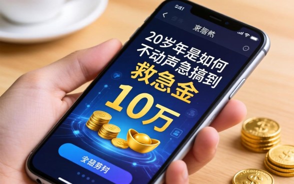 我20岁那年，是如何在手机上不动声色搞到10万救急金的