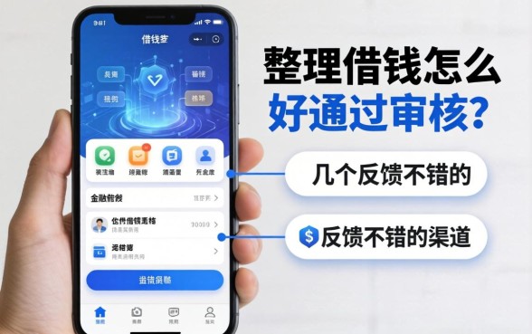 手机借钱怎么好通过审核？整理了几个反馈不错的渠道