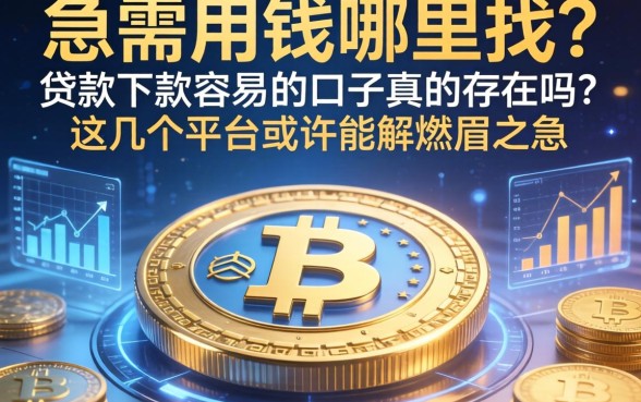 急需用钱哪里找？贷款下款容易的口子真的存在吗？这几个平台或许能解燃眉之急