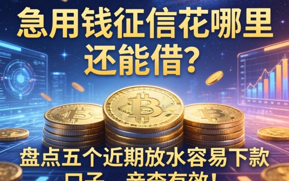 急用钱征信花哪里还能借？盘点五个近期放水容易下款的口子，亲测有效！