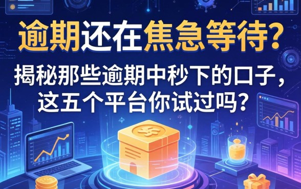 逾期还在焦急等待？揭秘那些逾期中秒下的口子，这五个平台你试过吗？