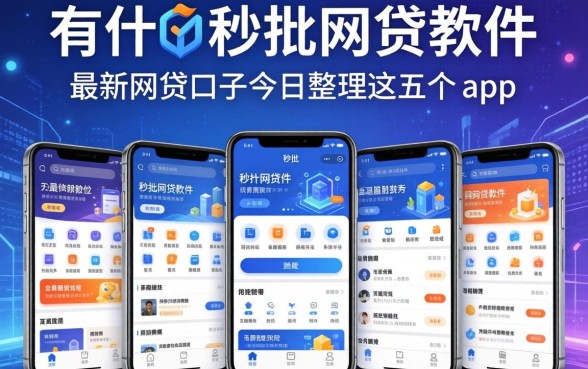 有哪些秒批的网贷软件，整理五个最新网贷口子今日整理这五个app