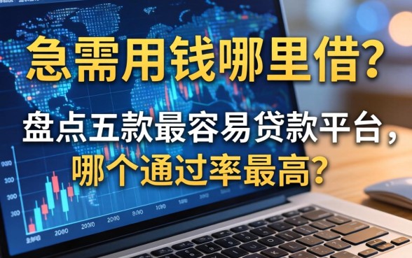 急需用钱哪里借？盘点五款最容易贷款平台，哪个通过率最高？
