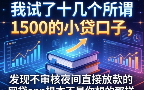 我试了十几个所谓1500的小贷口子，发现不审核夜间直接放款的网贷app根本不是你想的那样