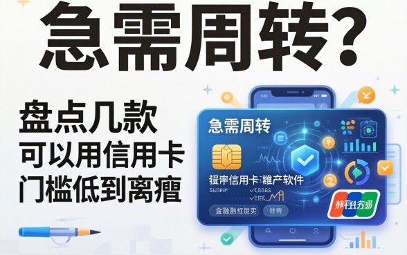急需周转？盘点几款可以用信用卡的软件，门槛低到离谱