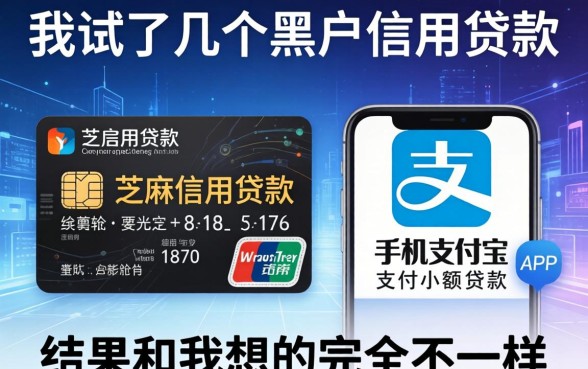 我试了几个黑户信用贷款芝麻信用贷款和手机支付宝小额贷款的app，结果和我想的完全不一样