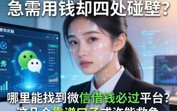 急需用钱却四处碰壁？哪里能找到微信借钱必过平台？这几个靠谱口子或许能救急