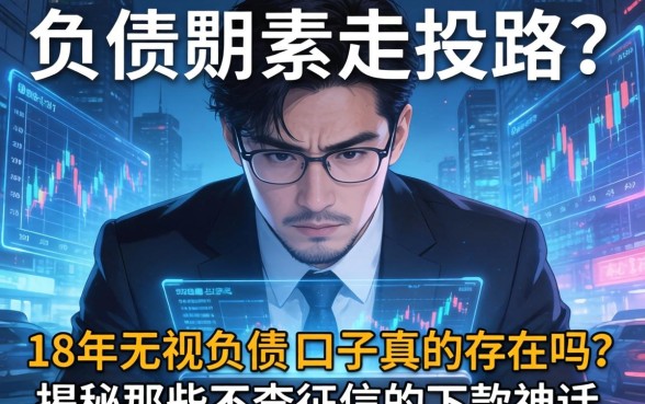 负债累累走投无路？18年无视负债的口子真的存在吗？揭秘那些不查征信的下款神话
