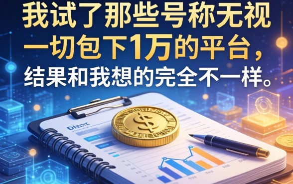 我试了那些号称无视一切包下1万的平台，结果和我想的完全不一样