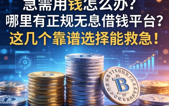 急需用钱怎么办？哪里有正规无息借钱平台？这几个靠谱选择能救急！