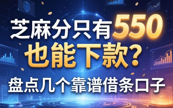 芝麻分只有550也能下款？盘点几个靠谱借条口子