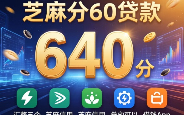 芝麻分640分贷款，汇整五个芝麻信用可以借钱的app