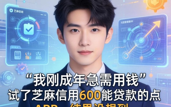 我刚成年急需用钱，试了芝麻信用600能贷款的APP，结果没想到