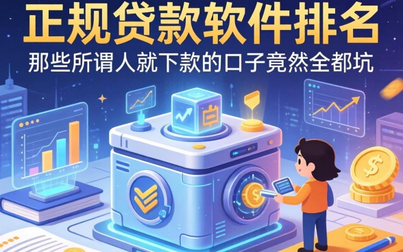 我翻遍了正规贷款软件排名，发现那些所谓人就下款的口子竟然全是坑