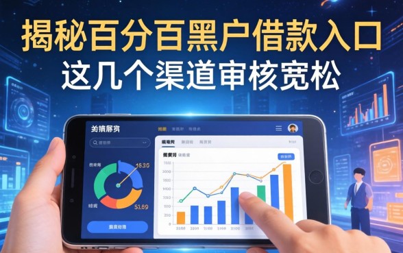 揭秘百分百黑户借款入口，这几个渠道审核宽松
