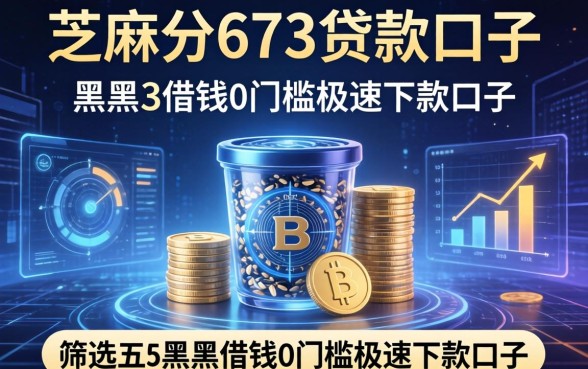 芝麻分673贷款口子，筛选五个黑户借钱0门槛极速下款口子