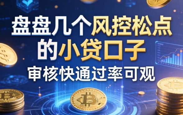 盘点几个风控松点的小贷口子，审核快通过率可观