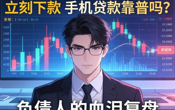 立刻下款的手机贷款靠谱吗？一个负债人的血泪复盘