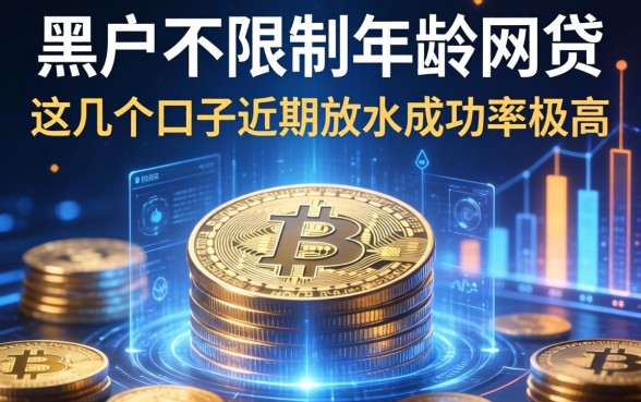 黑户不限制年龄的网贷：这几个口子近期放水成功率极高