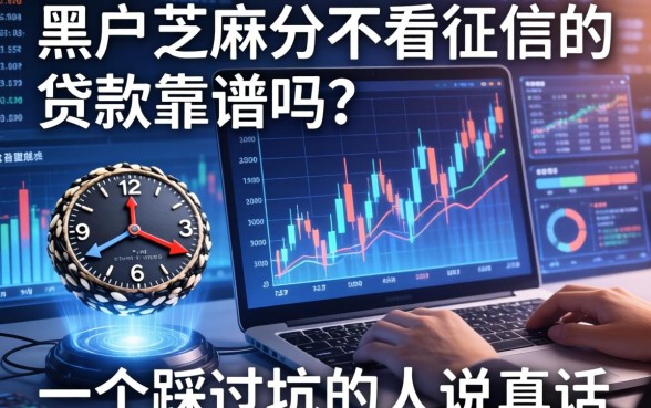 黑户芝麻分不看征信的贷款靠谱吗？一个踩过坑的人说真话