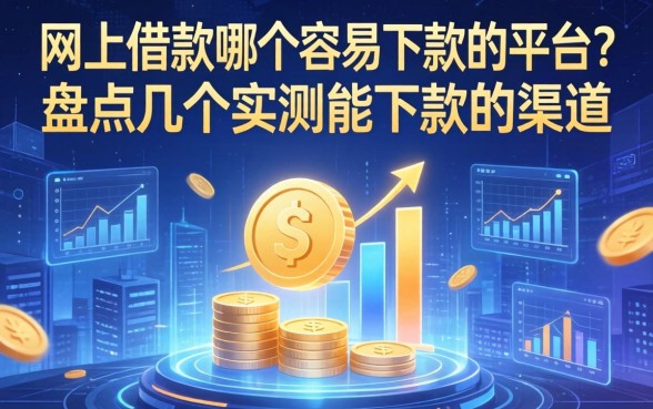 网上借款哪个容易下款的平台？盘点几个实测能下款的渠道