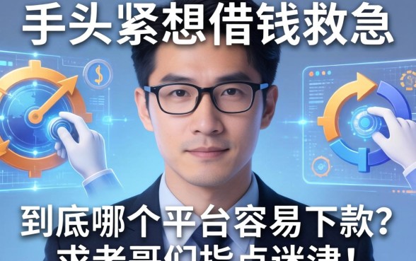 手头紧想借钱救急，到底哪个平台容易下款？求老哥们指点迷津！