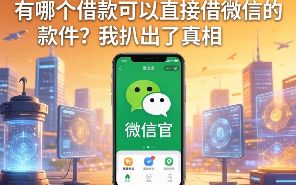 有哪个借款可以直接借微信的软件？我扒出了真相