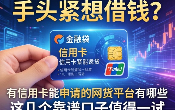 手头紧想借钱？有信用卡能申请的网贷平台有哪些？这几个靠谱口子值得一试