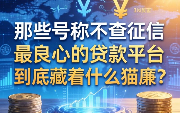 那些号称不查征信最良心的贷款平台，到底藏着什么猫腻？